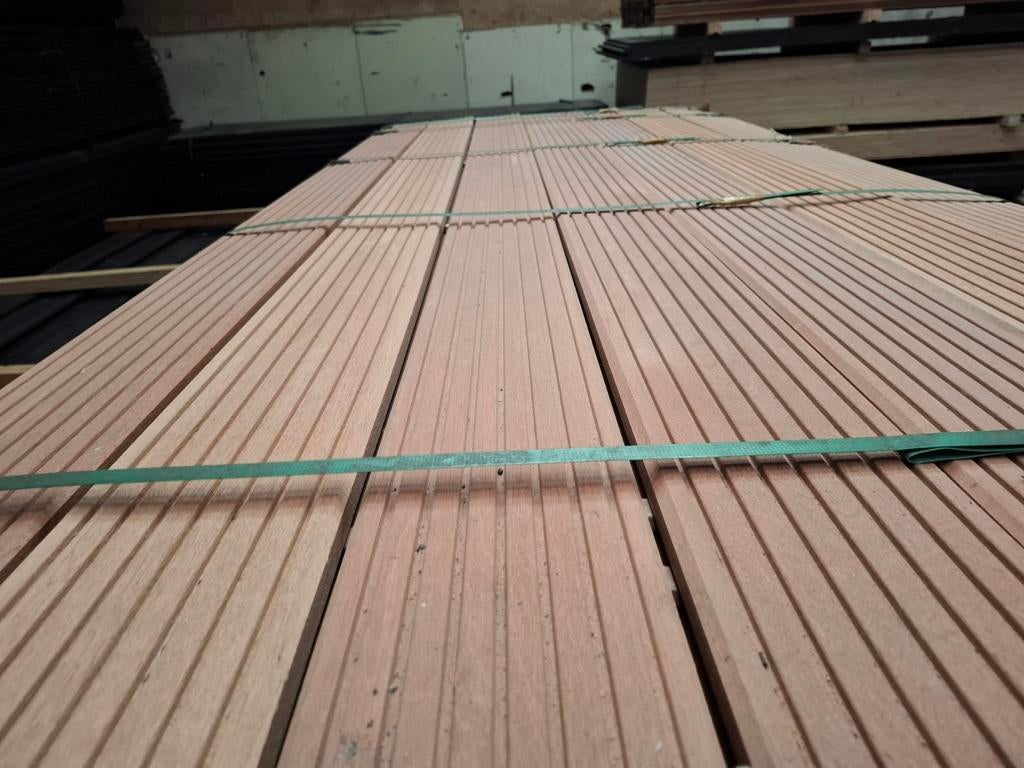 Hardhout vlonderplanken 490 cm kapur bezorgen mogelijk, Ophalen, Nieuw, A, Hout