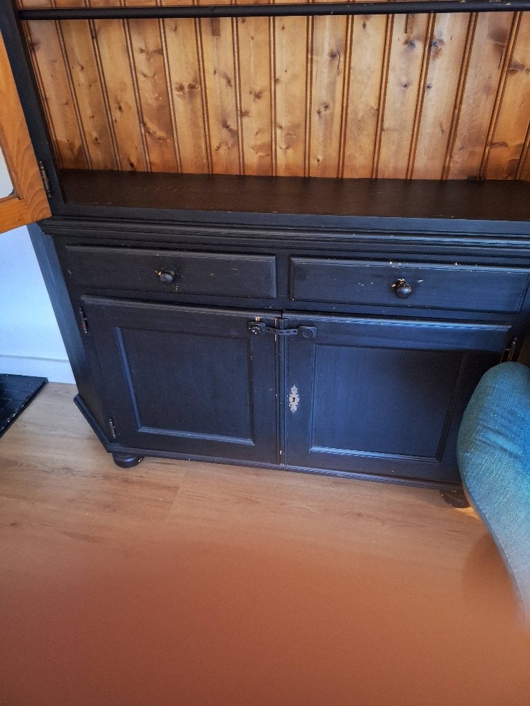 Antieke boekenkast, Huis en Inrichting, Kasten | Boekenkasten, Ophalen, Gebruikt, Met deur(en), Glas