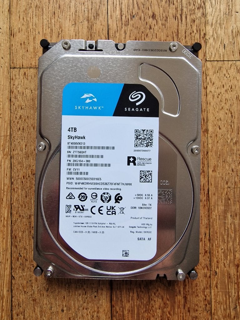 4TB harde schijf van Seagate, Skyhawk ST4000VX013, Ophalen, Intern, Nieuw, Seagate