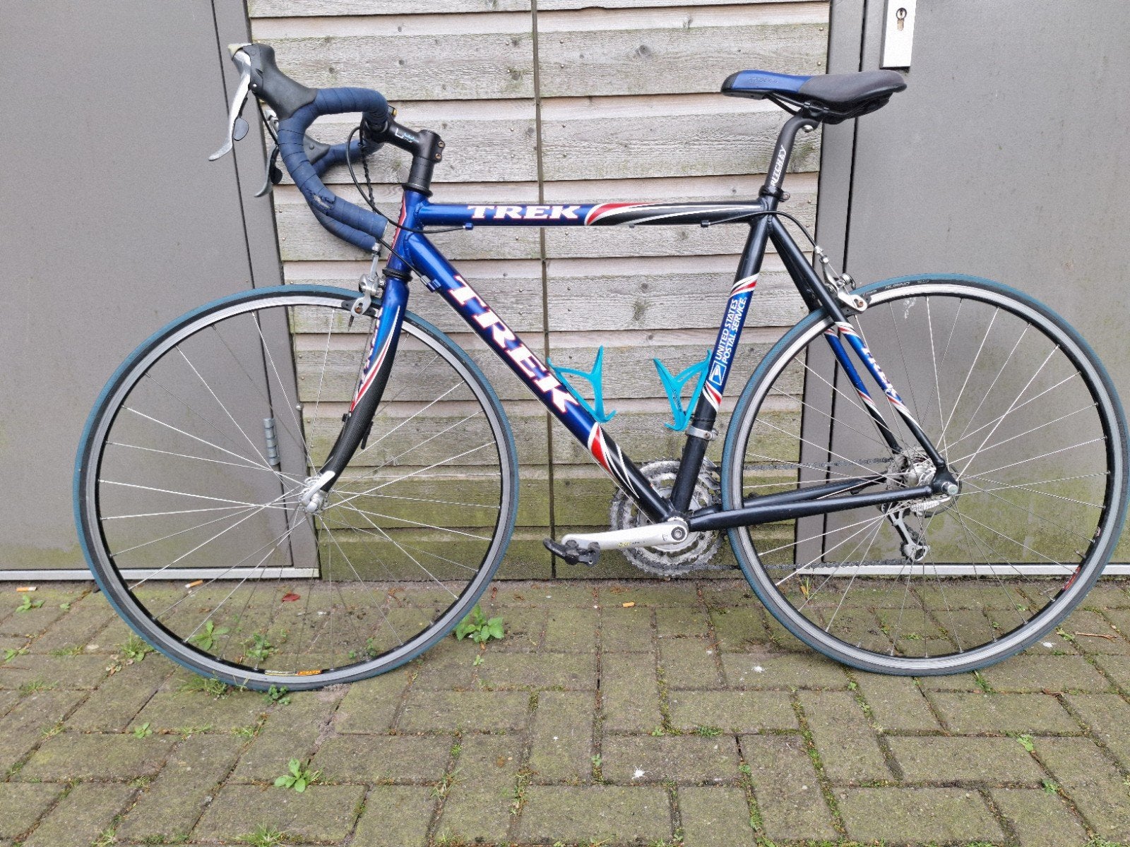 Trek US Postal racefiets, Shimano 105/Tiagra, 56cm frame, Fietsen en Brommers, Fietsen | Racefietsen, Overige merken, Gebruikt