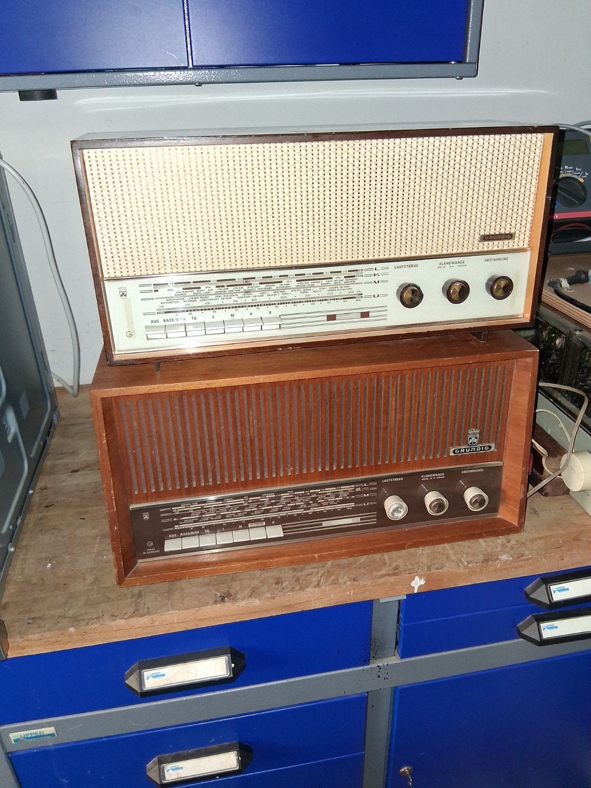 2x vintage Grundig radio's, Ophalen