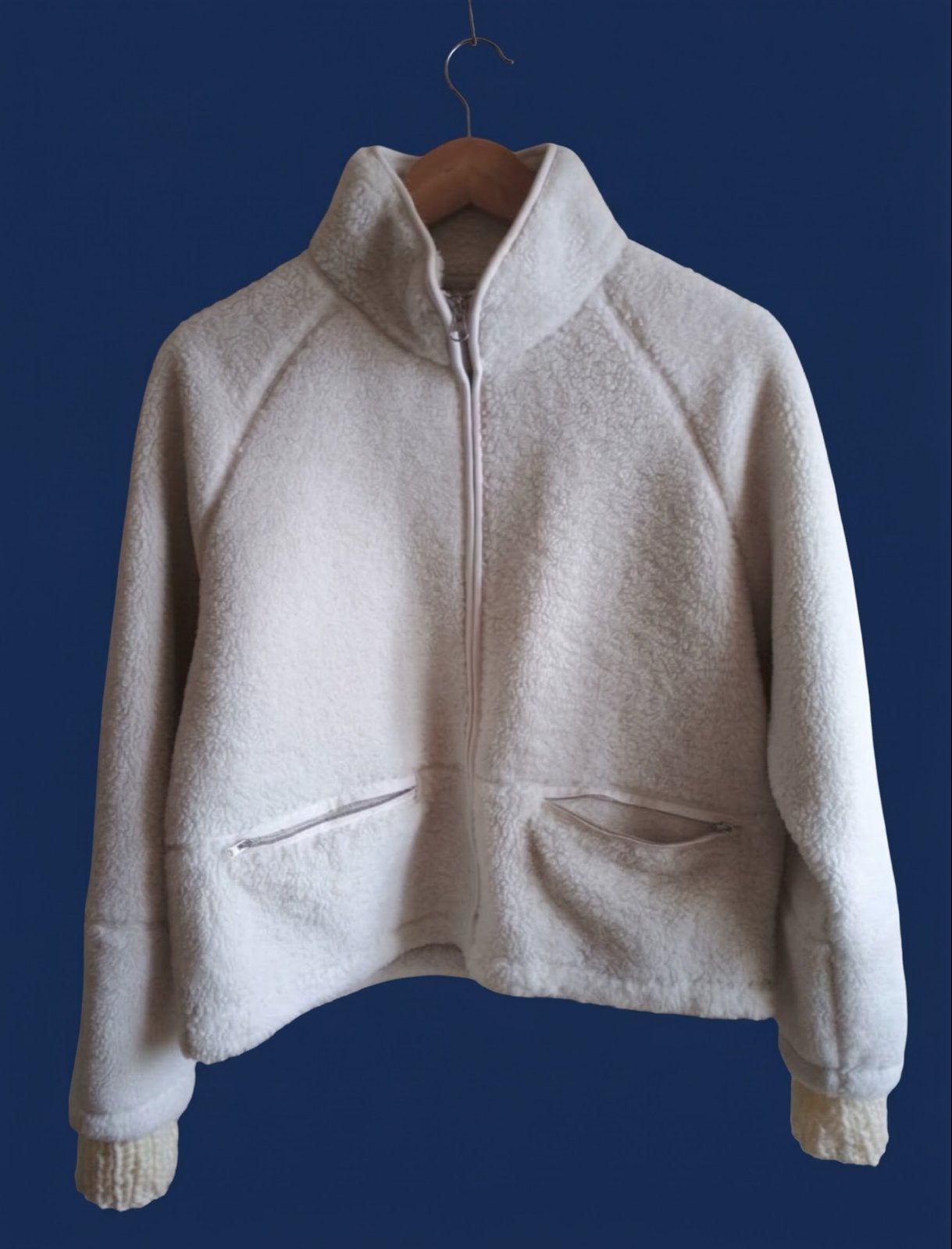 Samsøe Samsøe teddy jasje maat M, Ophalen of Verzenden, Zo goed als nieuw, Maat 38/40 (M), Beige