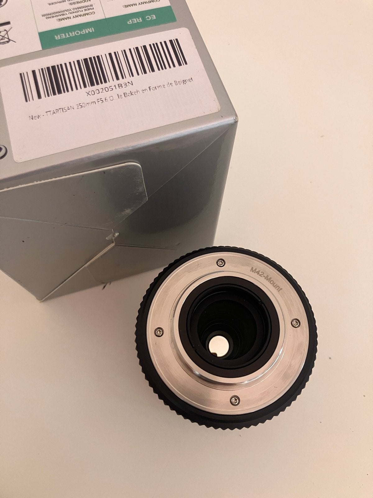 TTArtisan 250mm f5.6 spiegelreflexlens M42 met NEF adapter, Zo goed als nieuw, Handmatige focus, Overige merken, M42