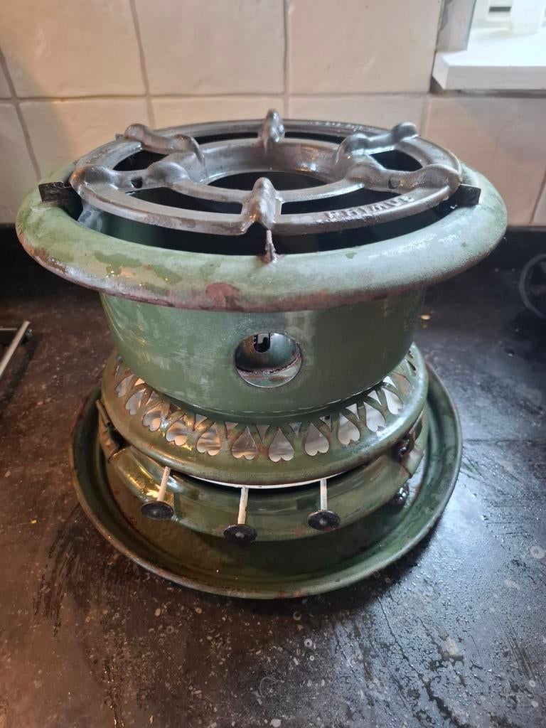 Vintage Haller Petroleumstel - Groen, Ophalen, Gebruikt, Minder dan 85 cm, 4 kookzones