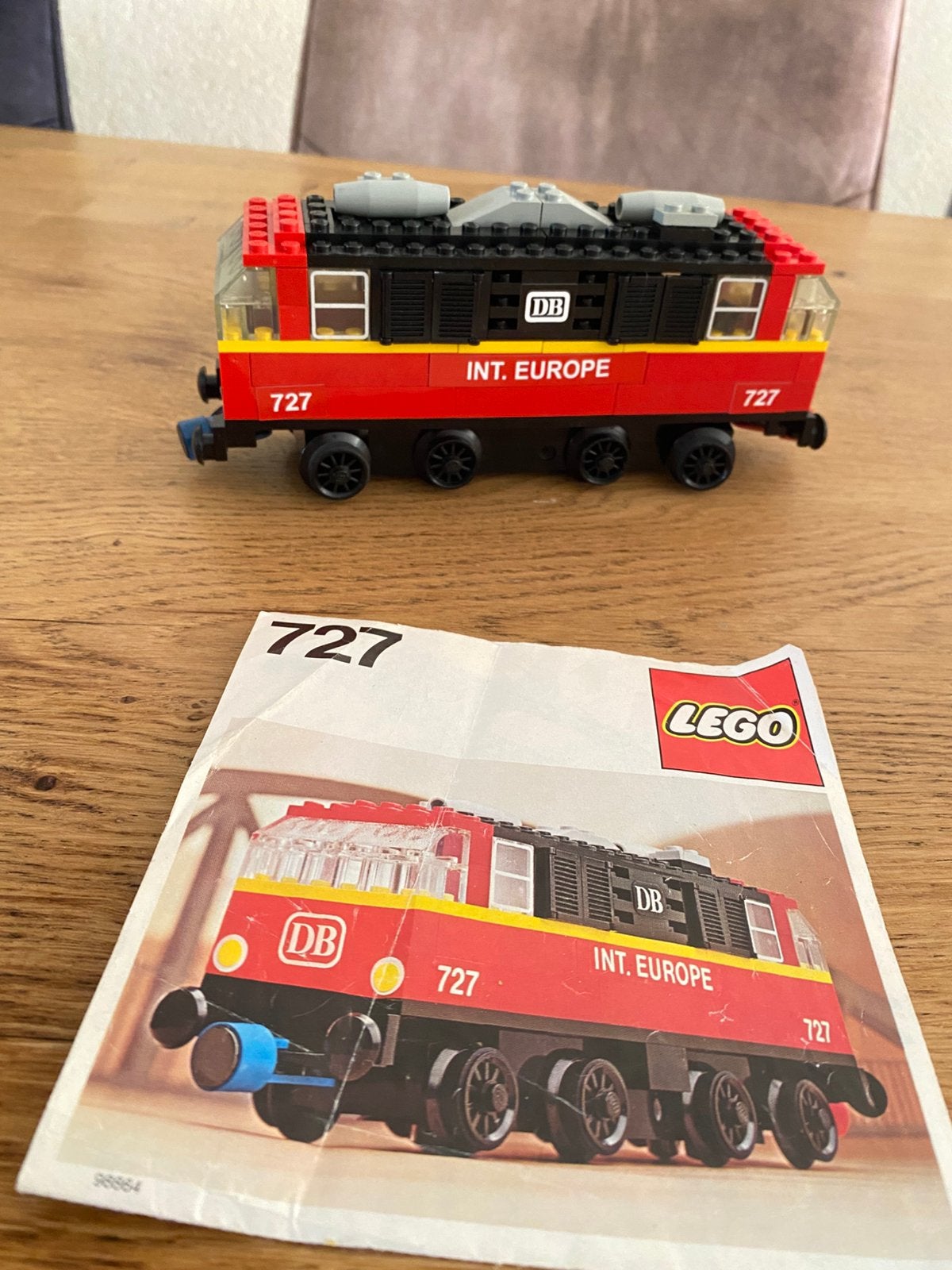 Lego 12v trein 727, Gebruikt, Lego, Ophalen of Verzenden, Compleet