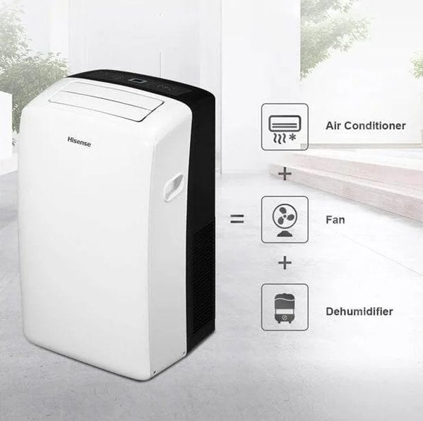 Hisense mobiele airco 3,5 kW, Witgoed en Apparatuur, Ophalen, Koelen en Ontvochtigen, Minder dan 60 m³, Nieuw