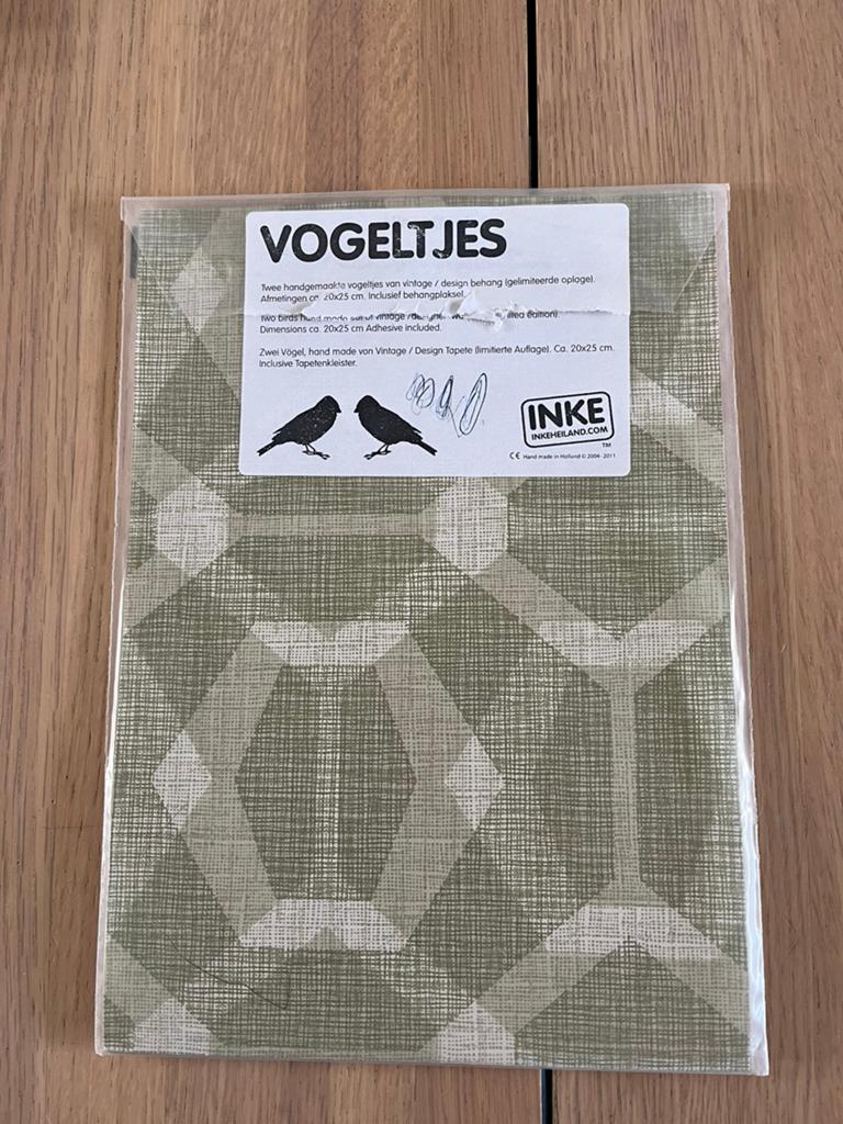 Inke behang vogel, Ophalen of Verzenden, Nieuw, Wanddecoratie