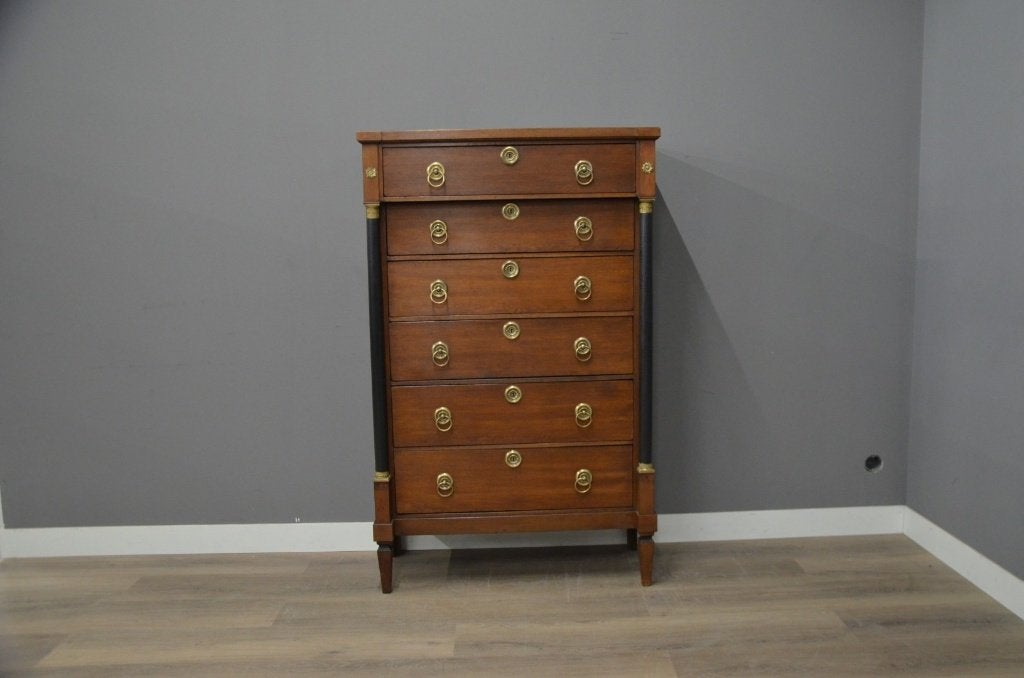 Antieke Vol Eiken Chiffonnière, Ophalen of Verzenden