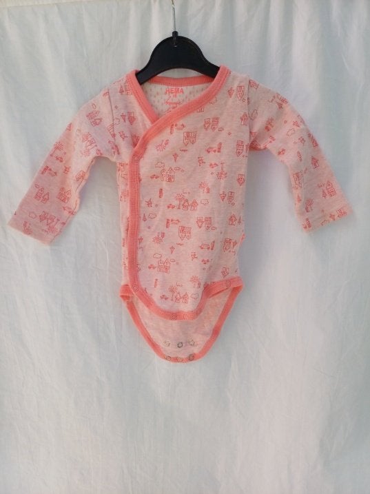 Leuk roze meegroeirompertje mt 68 merk HEMA, Nacht- of Onderkleding, Meisje, ., Ophalen of Verzenden