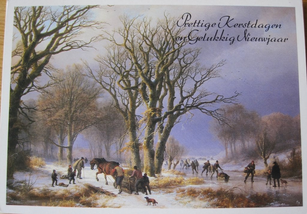 Kerst - Winterlandschap van Frederik Kruseman, Verzenden, 1980 tot heden, Gelopen, Overige thema's