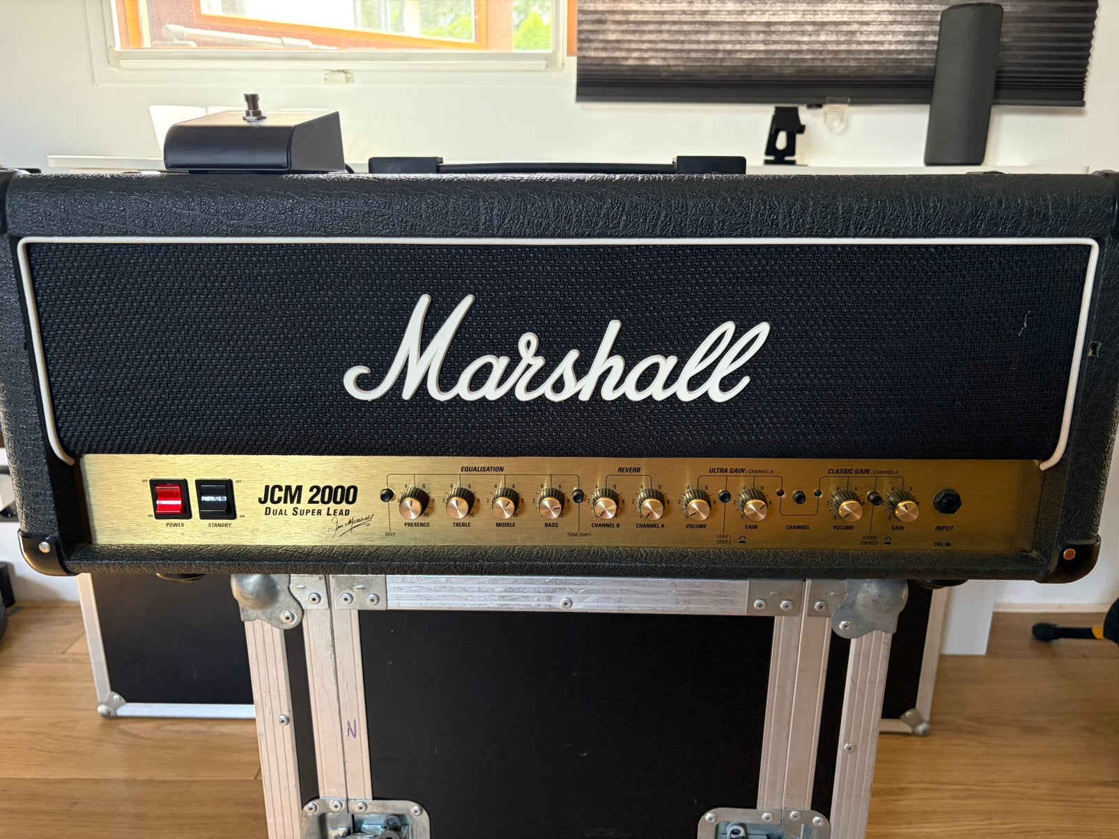 Marshall JCM 2000 DSL 50 – 50W buizenversterker, Ophalen, Zo goed als nieuw, Elektrische gitaar