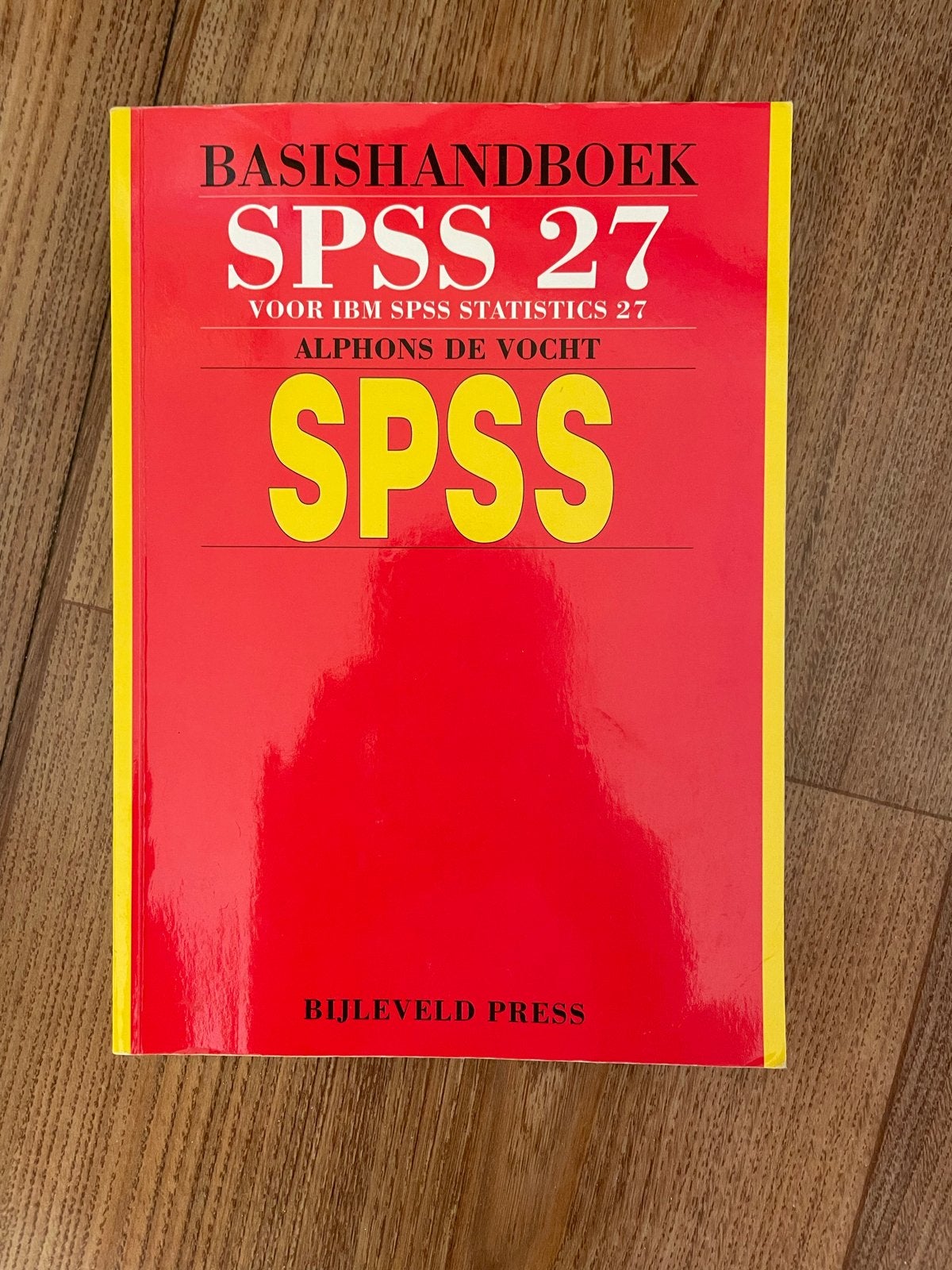 Basishandboek SPSS 27 - Alphons de Vocht, Ophalen of Verzenden, Gamma, Zo goed als nieuw, HBO