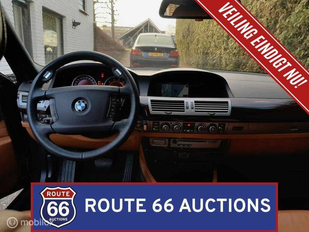 BMW 760Li | 2007 | Route 66 Auctions, Auto's, Gebruikt, Overige carrosserieën, Zwart, Bedrijf