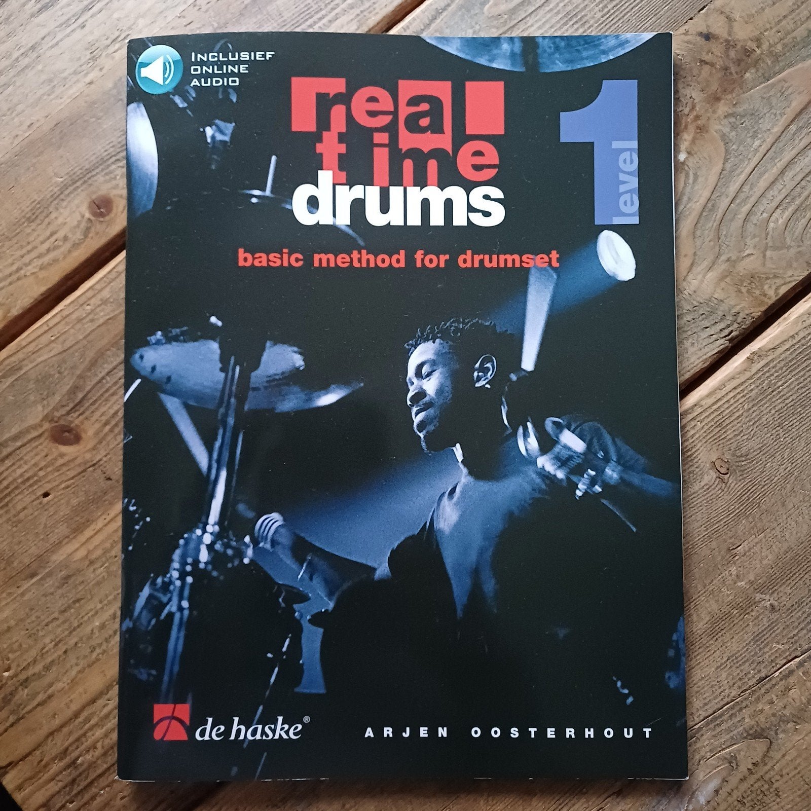 Real Time Drums Level 1 - Basic Method for Drumset (Nieuw), Ophalen of Verzenden, Nieuw, Instrument, Arjen Oosterhout