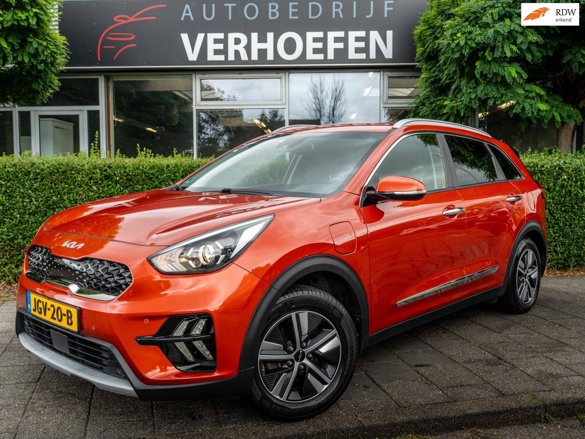Kia NIRO 1.6 GDi PHEV DynamicLine | AUTOMAAT | APPLE CARPLAY, Auto's, Leder en Stof, Plug-in hybride, Bedrijf, 71 km/l