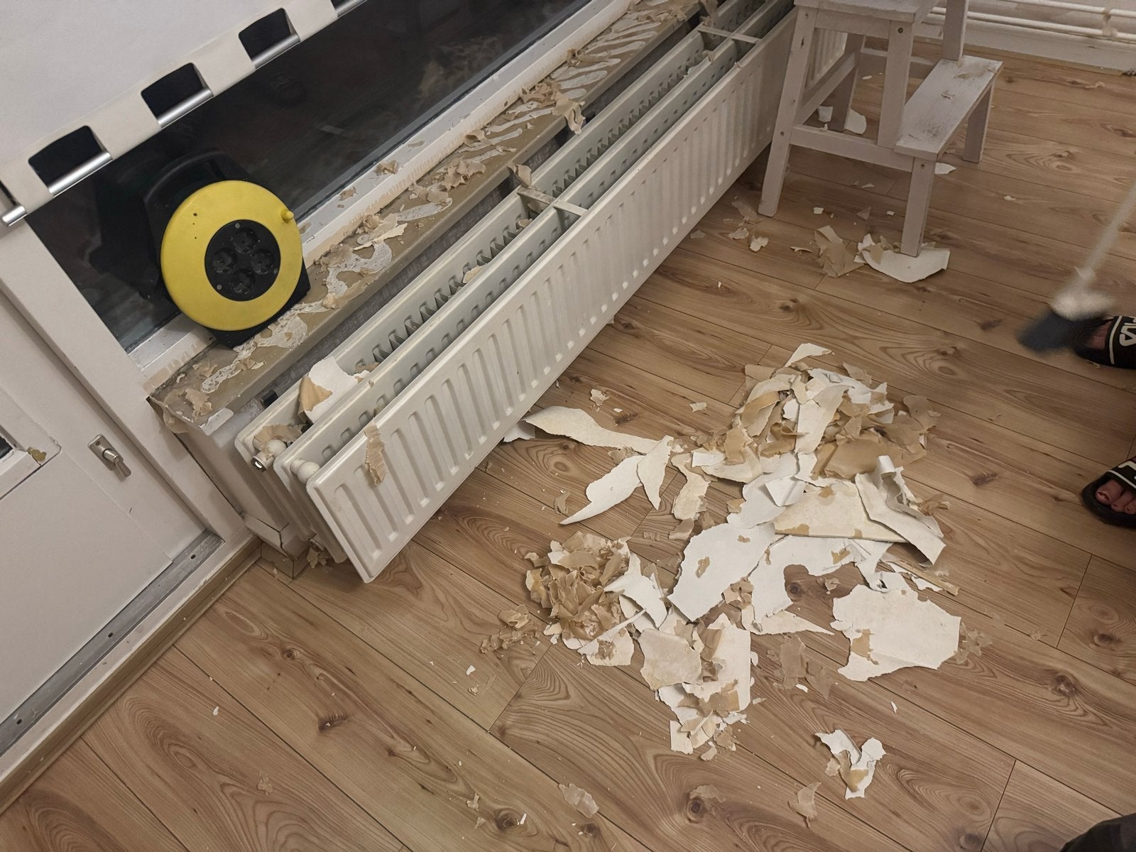 Gebruikte radiator, wit, 150 cm breed, Ophalen, 30 tot 80 cm, Gebruikt, Radiator