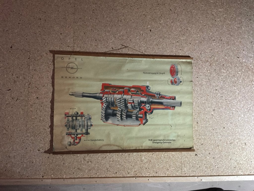 Opel record poster, Verzamelen, Gebruikt, Rechthoekig Liggend, Ophalen of Verzenden, A1 t/m A3