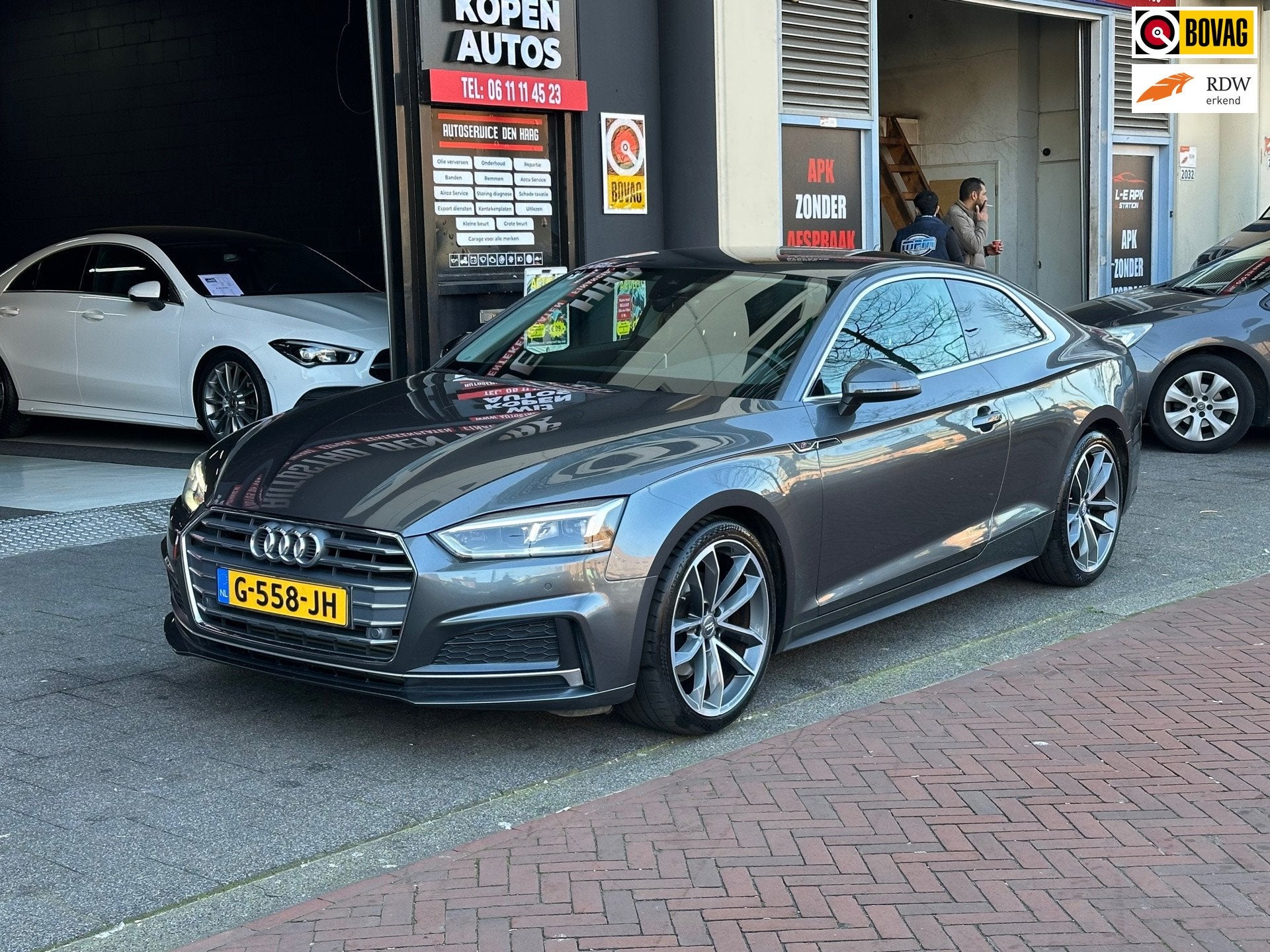 Audi A5 Coupé 40 TFSI Design Pro Line Plus Navi Camera Carp, Auto's, Stof, Gebruikt, Euro 6, 1984 cc