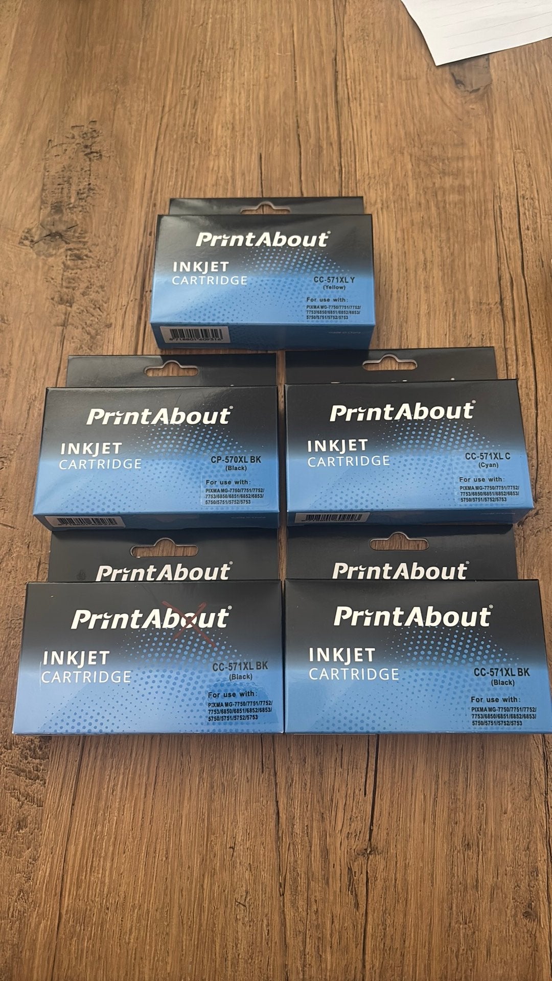 5x inkt canon printer, Computers en Software, Printerbenodigdheden, Ophalen of Verzenden, Nieuw, Cartridge