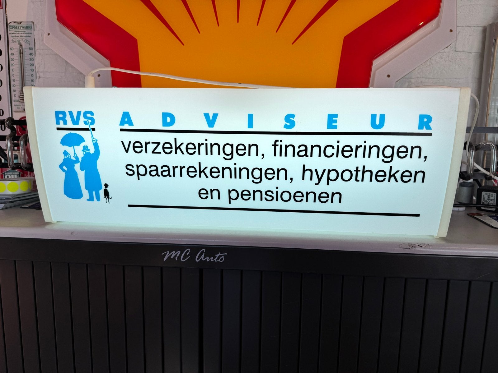 RVS Adviseur Lichtbak - Verzekeringen, Hypotheken, Ophalen, Gebruikt, ., Lichtbak of (neon) lamp
