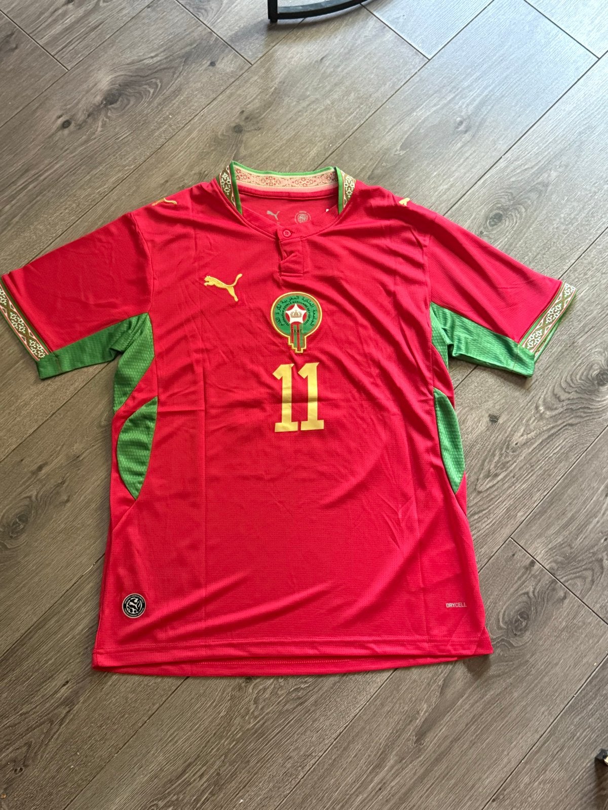 Marokko Thuisshirt Saibari #11 Maat M, Maat 48/50 (M), Ophalen of Verzenden, Zo goed als nieuw, Voetbal