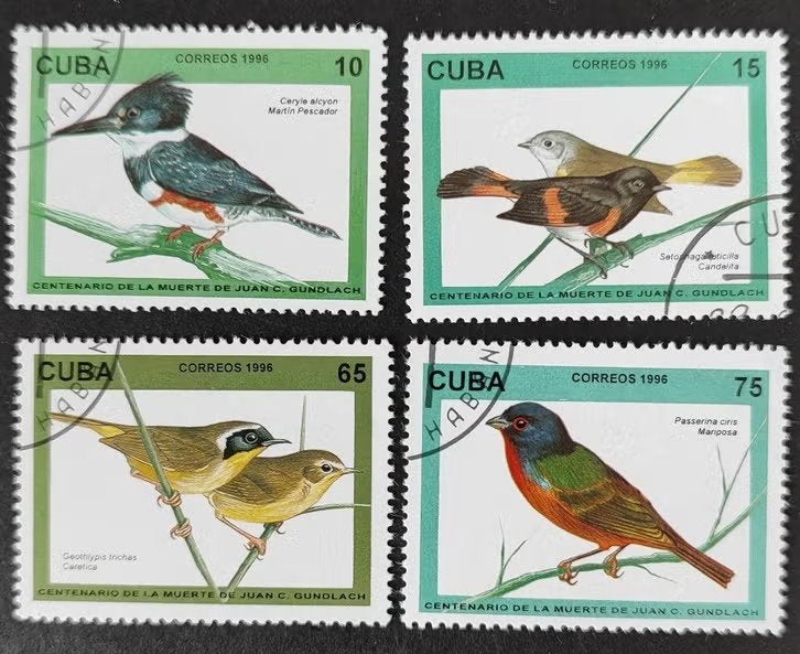 Cuba 0205005 vogels, Verzenden, Gestempeld, Dier of Natuur