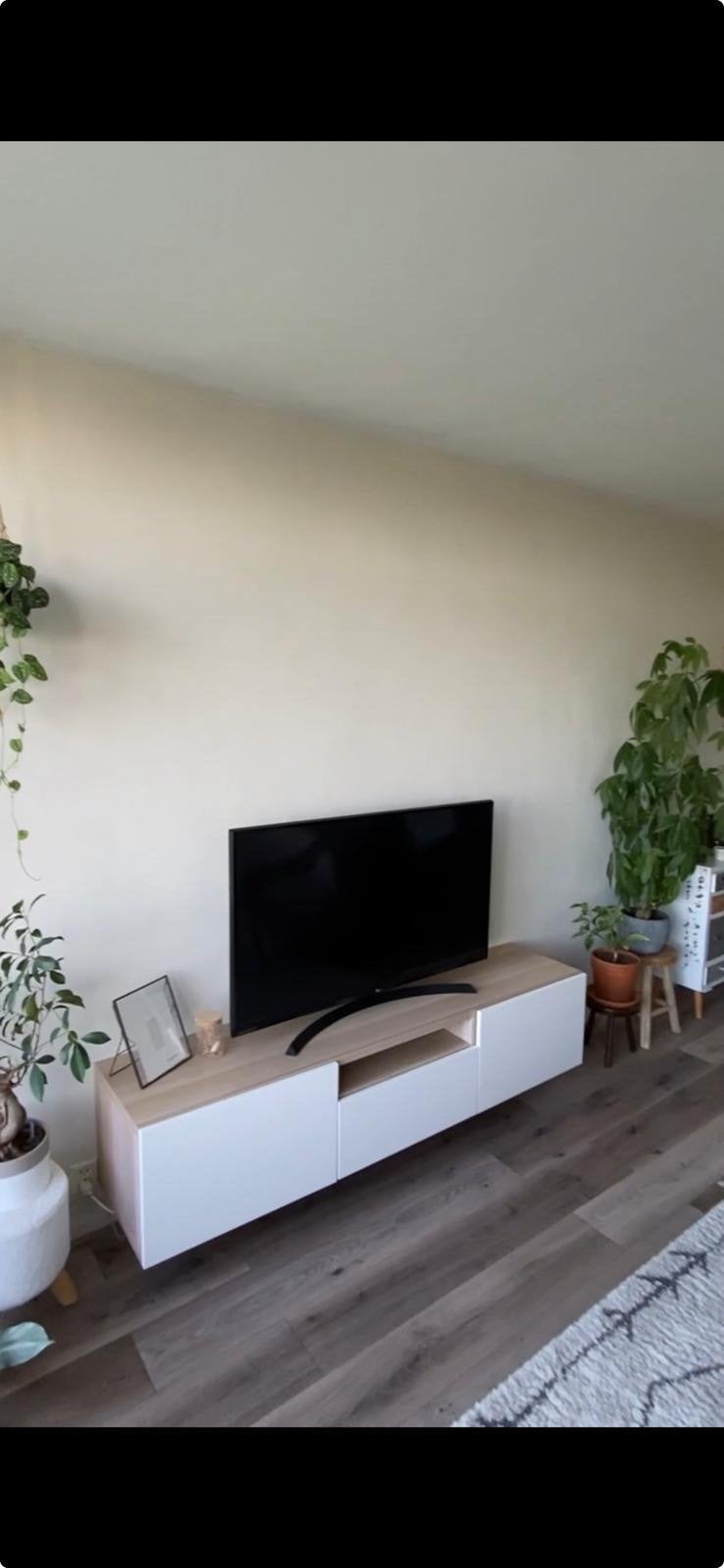 IKEA Besta tv-meubel met opbergruimte, Ophalen, Gebruikt, 150 tot 200 cm, Minder dan 100 cm