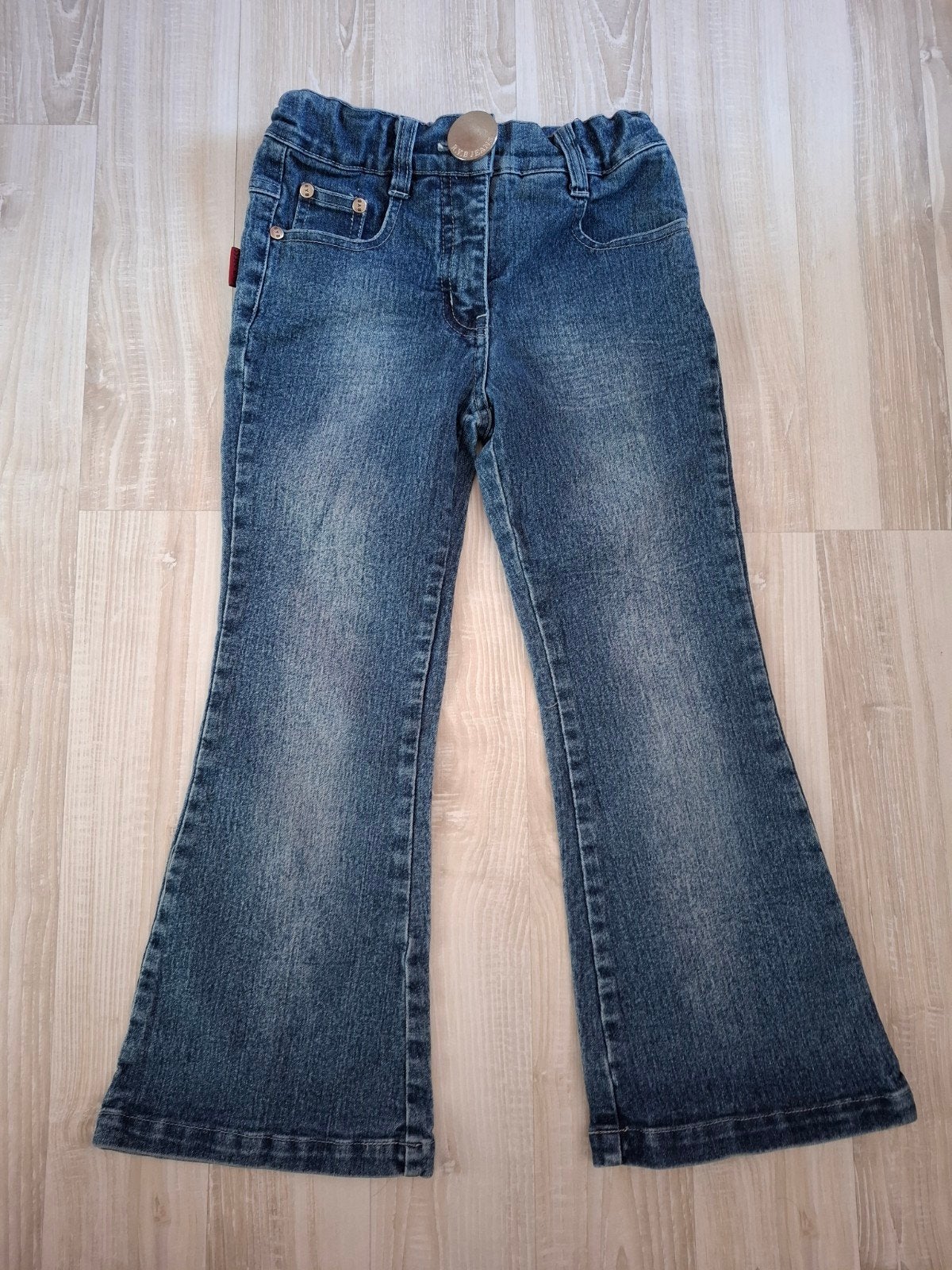 R.Y.B Dress Jeans flared broek maat 116/6, Ophalen of Verzenden, Zo goed als nieuw, R.Y.B Dress, Meisje