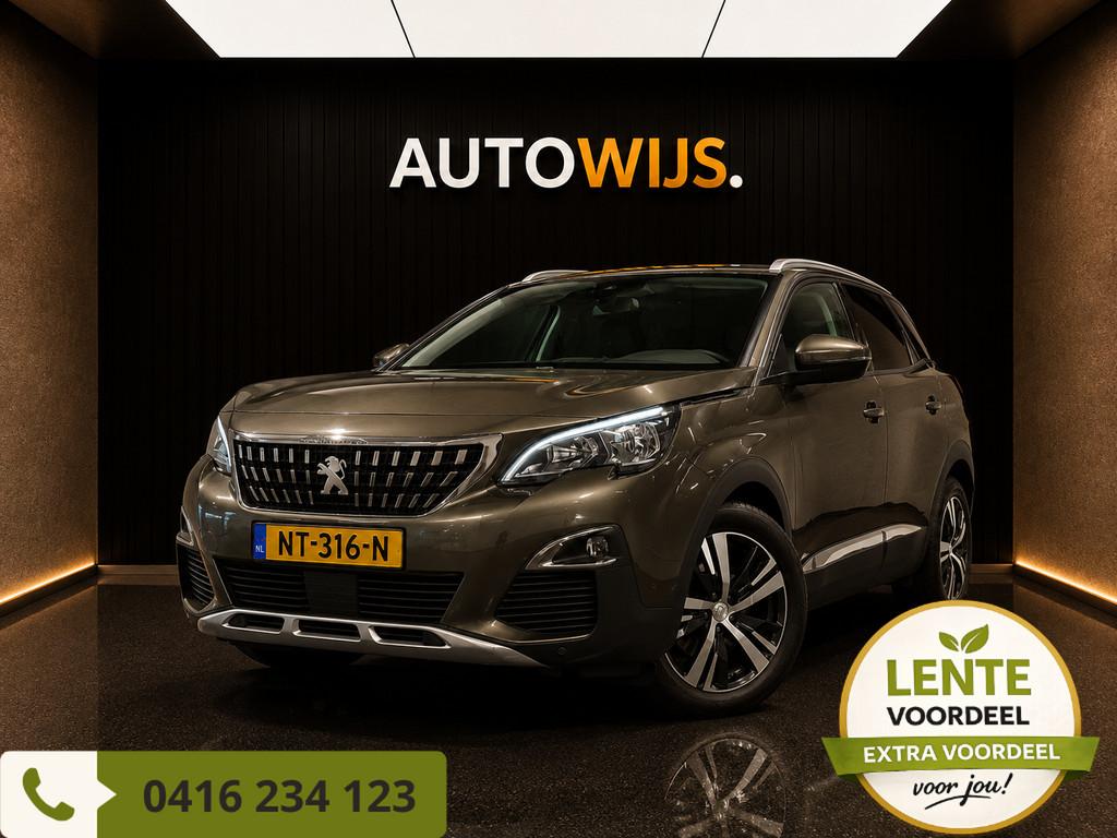 Peugeot 3008 1.2 PureTech Première|AUT|360CAM|D-RIEM VV|Key, Auto's, Gebruikt, 1199 cc, Leder en Stof, Parkeersensor