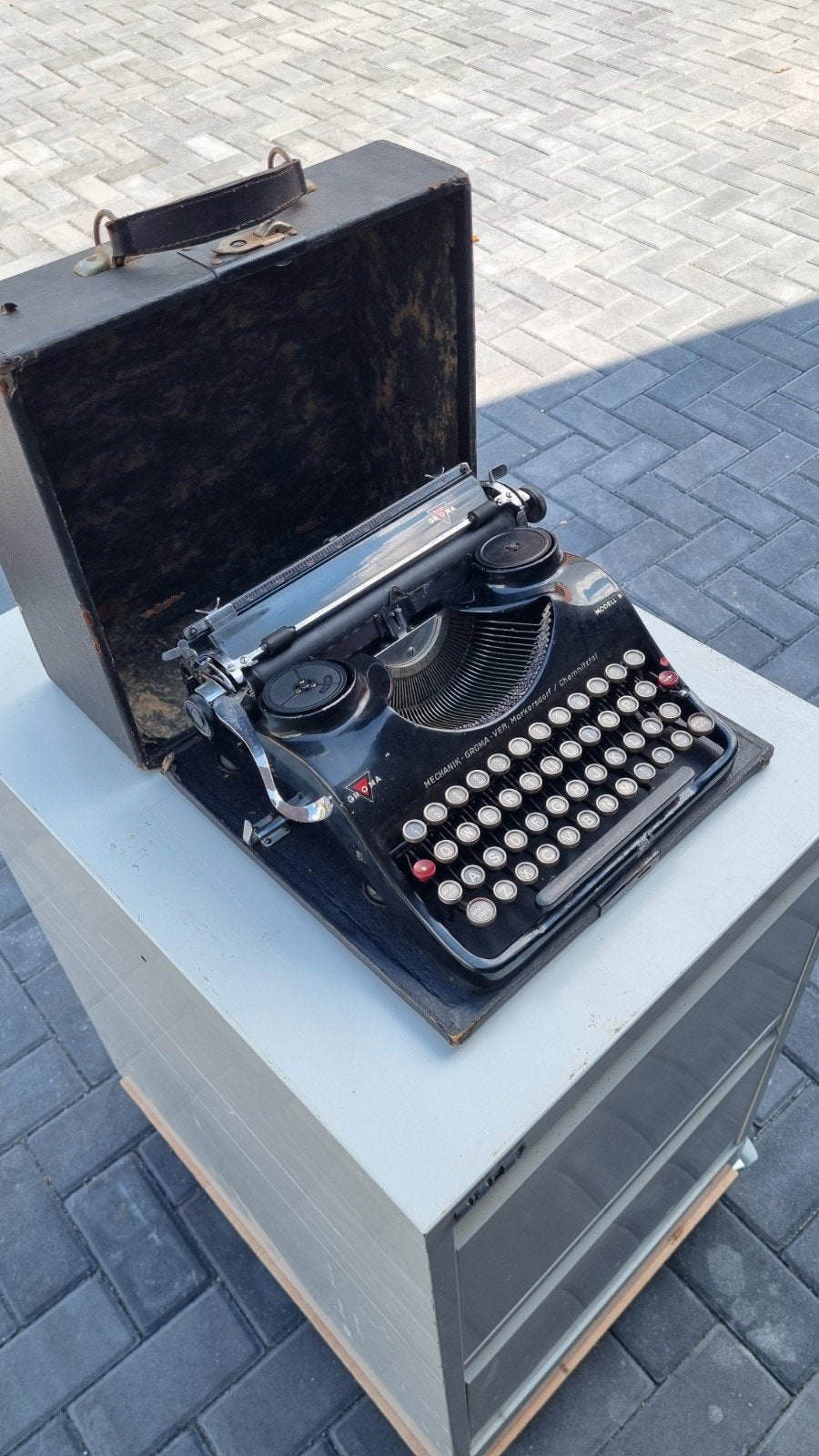 Groma typemachine, Ophalen, Gebruikt