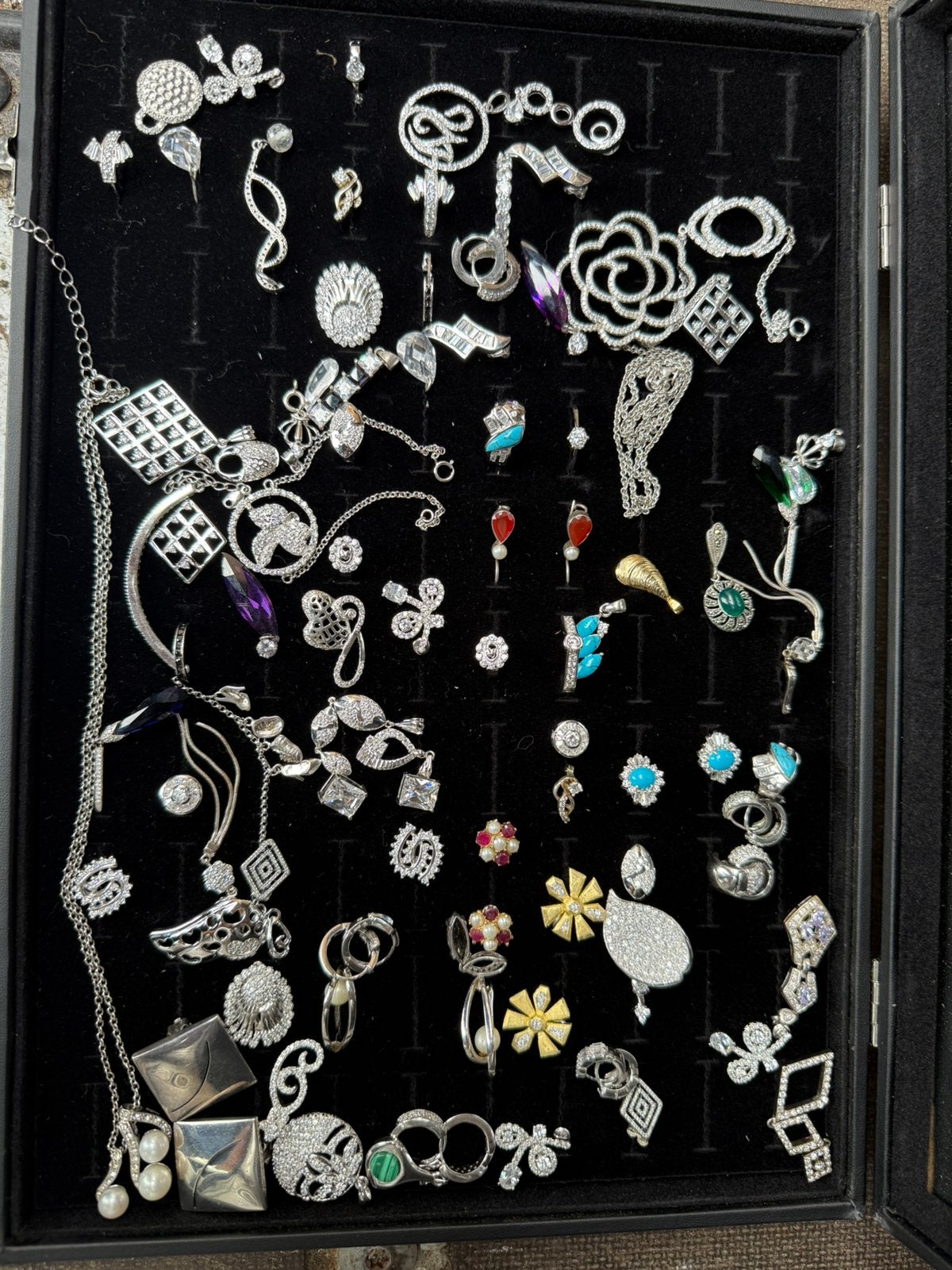 Grote partij zilveren sieraden, Ophalen of Verzenden