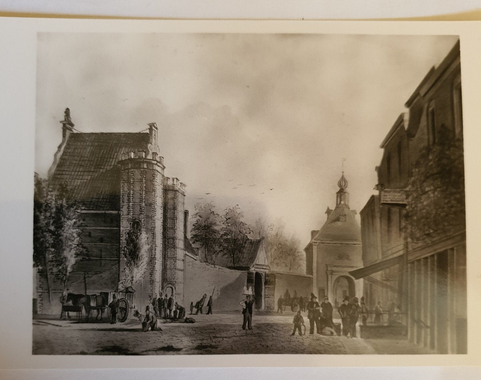 Gouda veerstal en Rotterdamsche poort, Ophalen of Verzenden, Voor 1940, Overige onderwerpen