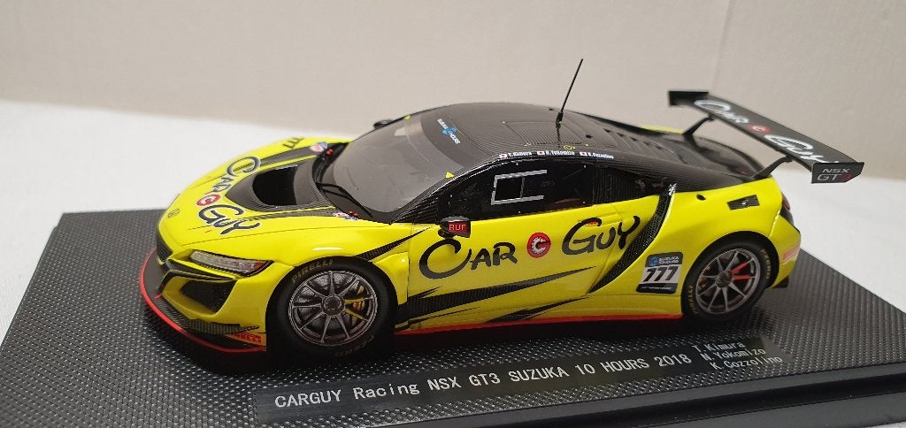 Ebbro CARGUY Honda NSX GT3 Suzuka #777 1:43, Ophalen of Verzenden, Zo goed als nieuw, Auto, Overige merken