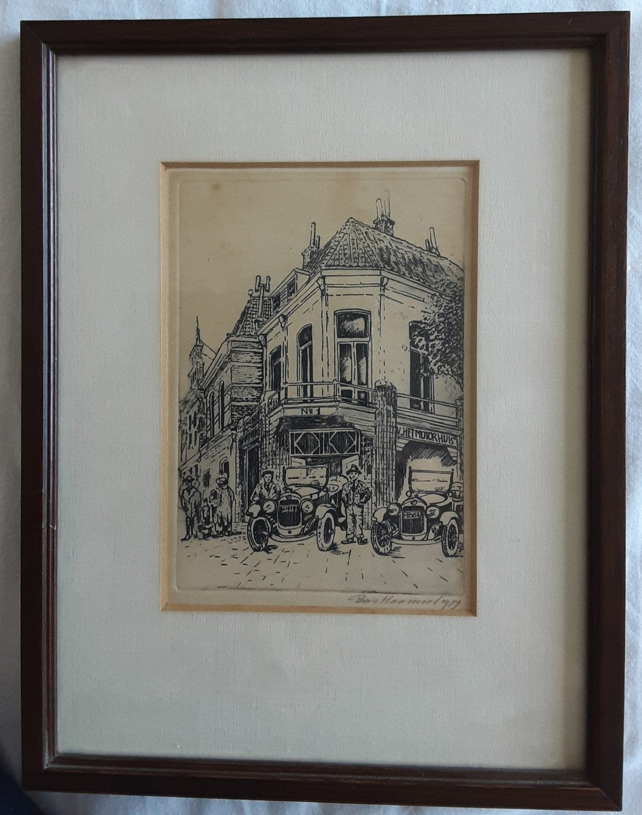 Het Motorhuis Leiden, 28 cm, 1950 - 1999, Overige technieken, Architectuur