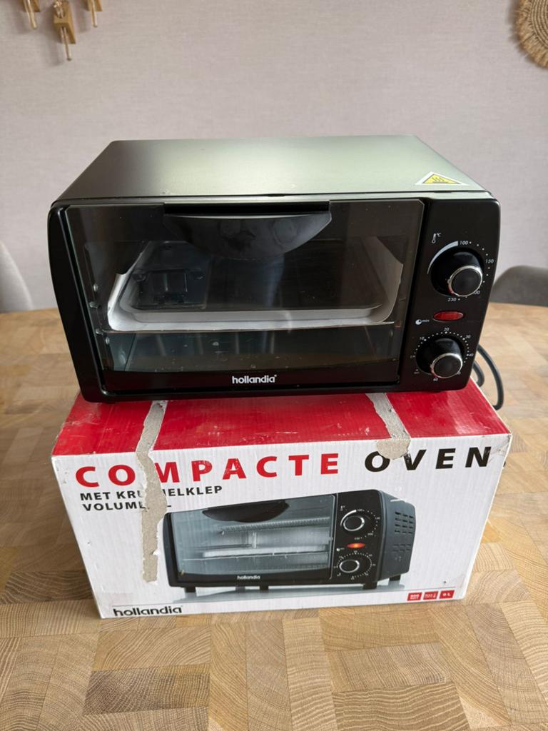 Hollandia compacte oven 800W, camping, Ophalen, Zo goed als nieuw, Minder dan 45 cm