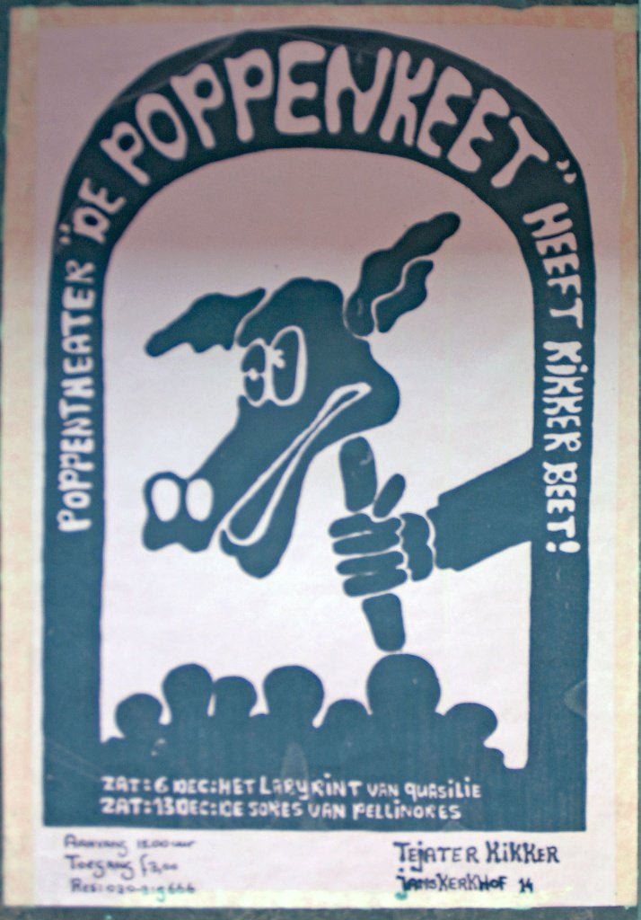 3 affiches Tejater kikker, Ophalen of Verzenden, Gebruikt, A4 of kleiner, Overige onderwerpen