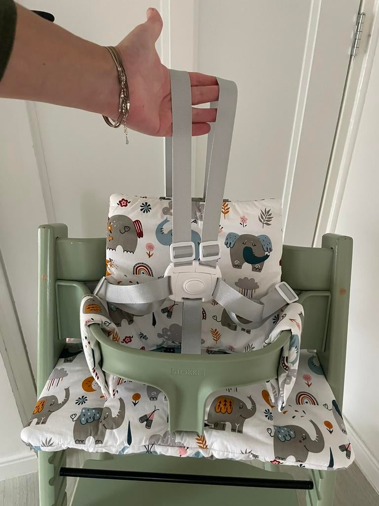 Nieuw wit  Harnas tuigje compatibel Stokke Tripp Trapp, Kinderen en Baby's, Kinderstoelen, Nieuw, Ophalen of Verzenden, Gordel(s)