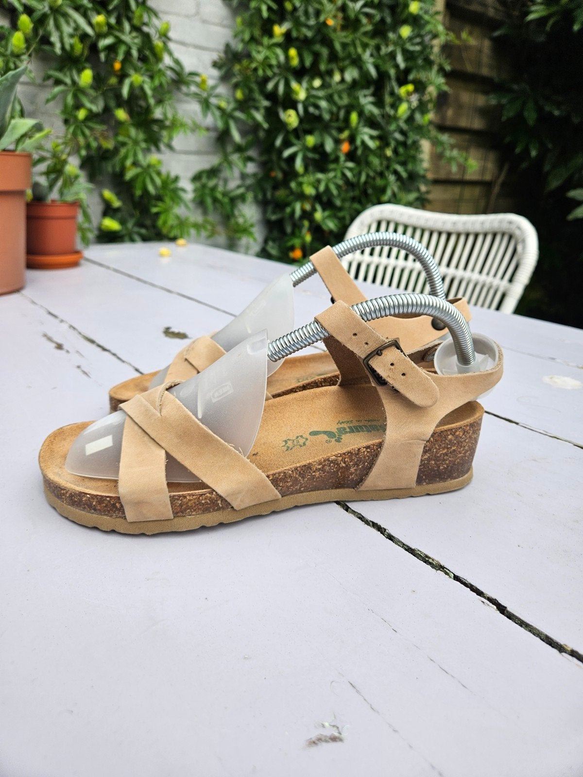 Bio Natura sandalen - Maat 38, Bio Natura, Beige, Gedragen, Sandalen of Muiltjes