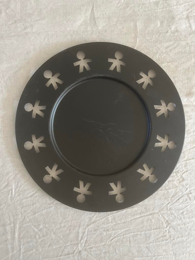 Alessi Schaal 'Girotondo' Zwart 31,5cm, Overige materialen, Tweedehands, Schaal, Tweedehands