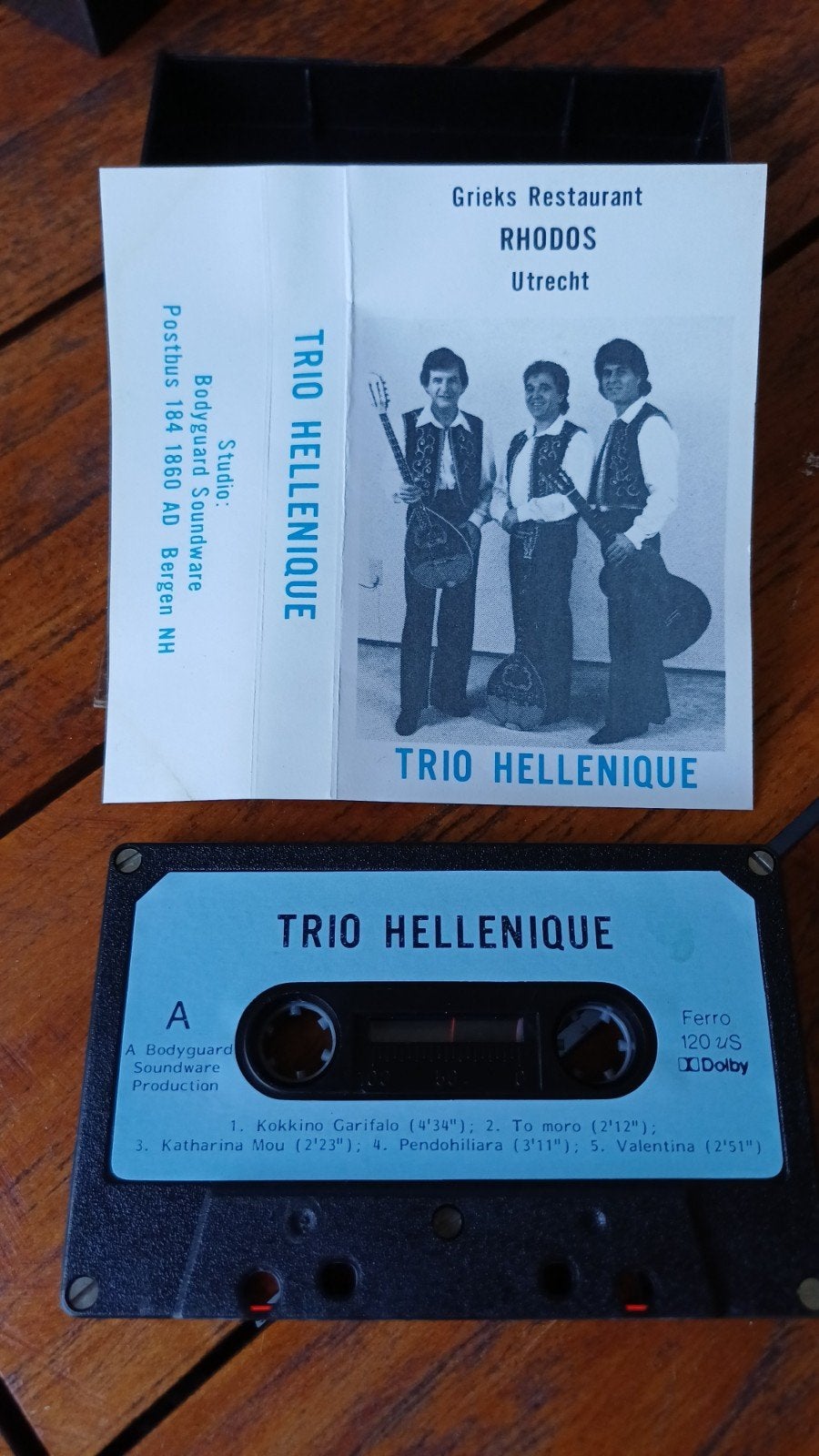 Trio Hellenique Cassettebandje - Griekse Muziek, Cd's en Dvd's, Gebruikt, Wereldmuziek, 1 bandje, Ophalen of Verzenden