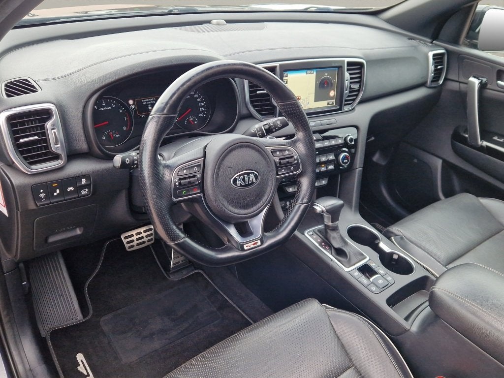Kia Sportage 1.6 T-GDI 4WD GT PlusLine Trekhaak - Panodak -, Auto's, 12 maanden, Gebruikt, 4 cilinders, Zwart