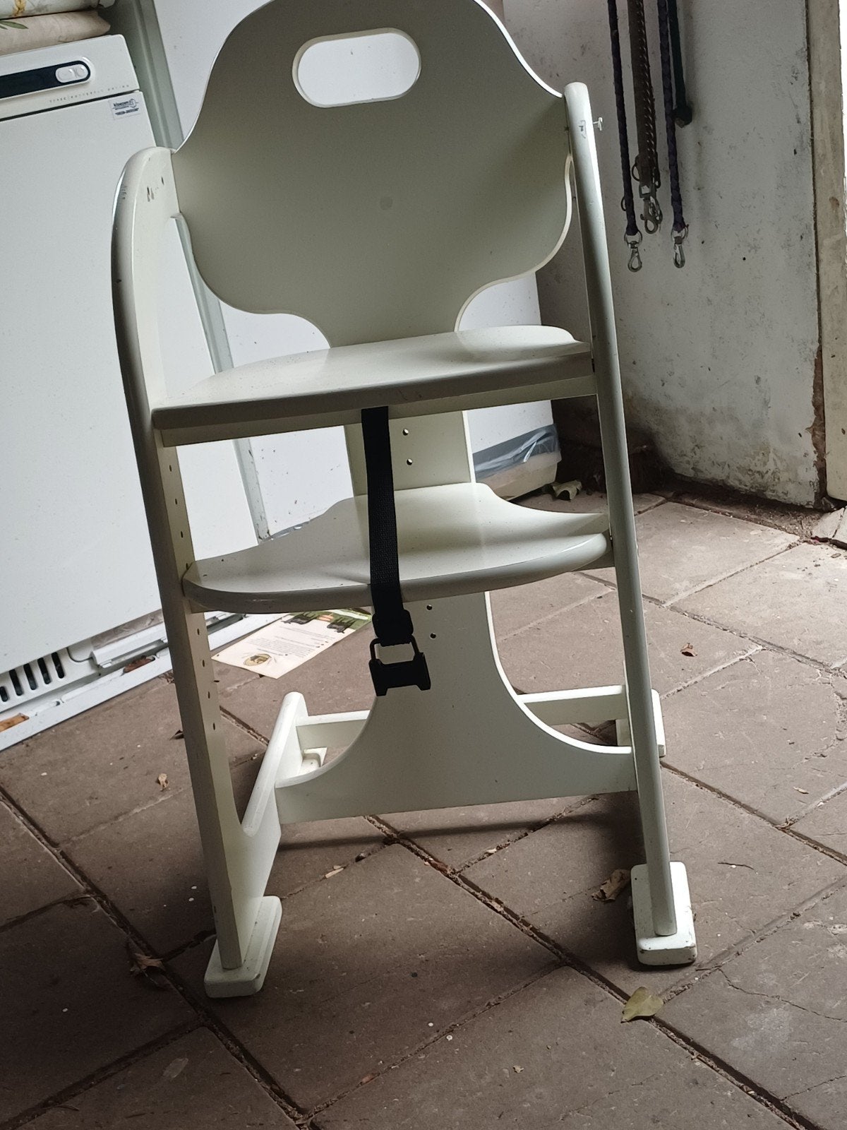 Wit ledikant en kinderstoel, Ophalen, Gebruikt, Overige typen