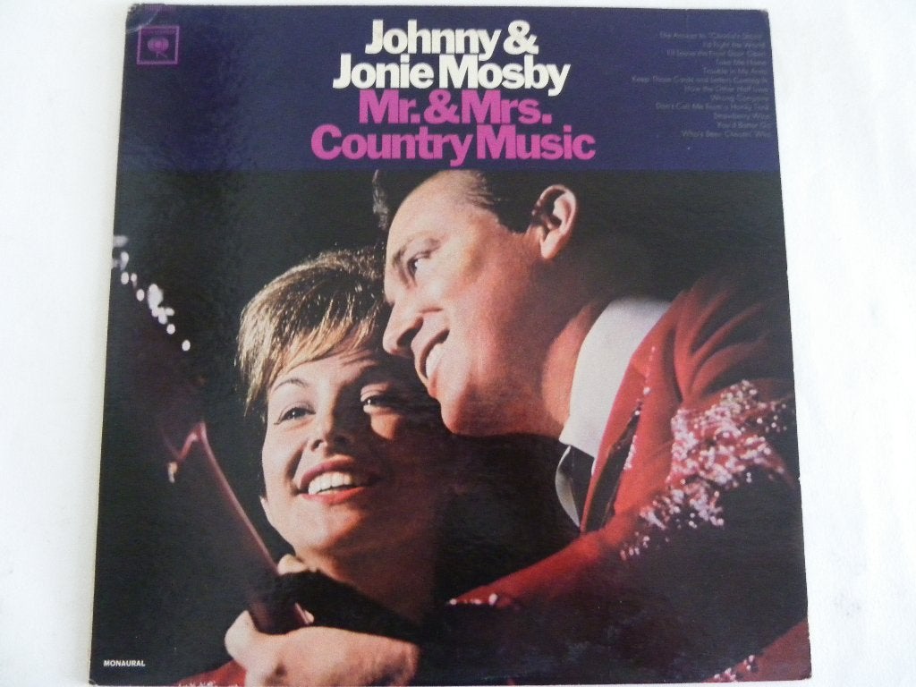LP Johnny & Jonie Mosby - Mr. & Mrs. Country Music - Promo, LP, Gebruikt, Originele persing, Ophalen of Verzenden