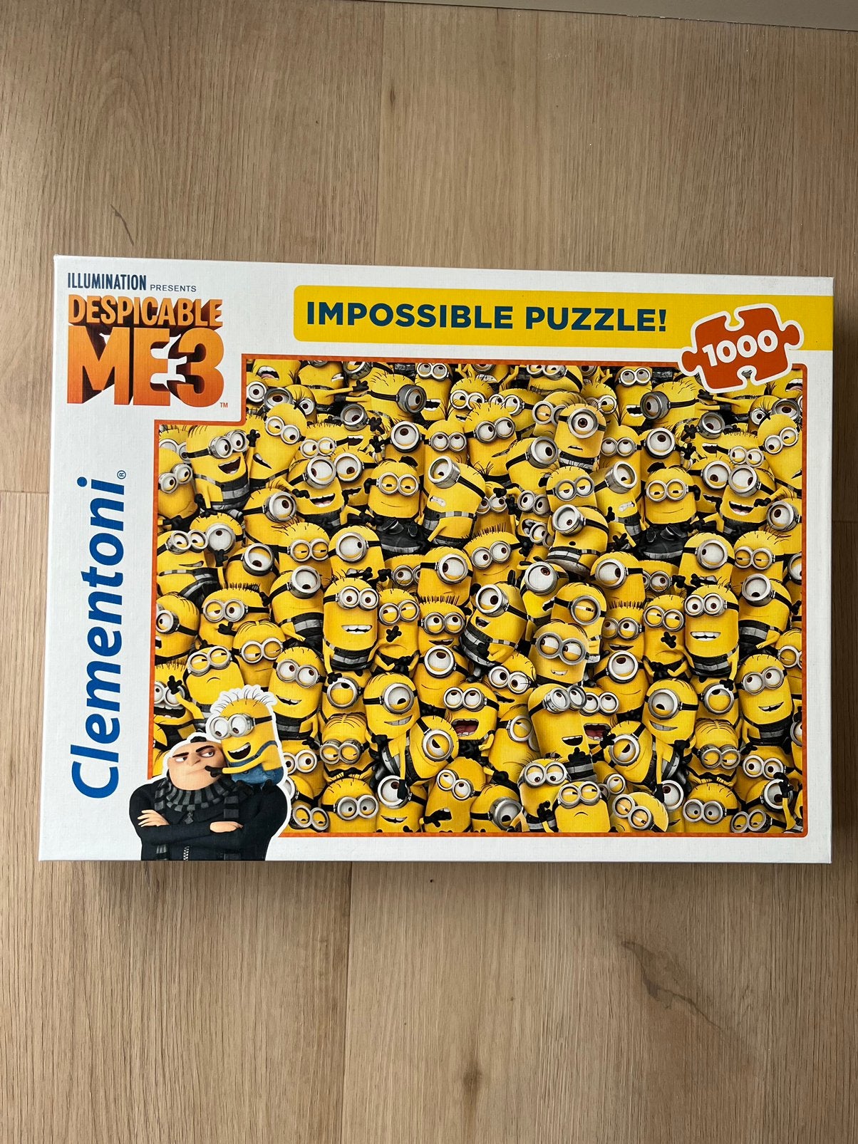 Despicable me 3 puzzel, Ophalen of Verzenden, 500 t/m 1500 stukjes, Zo goed als nieuw, Legpuzzel