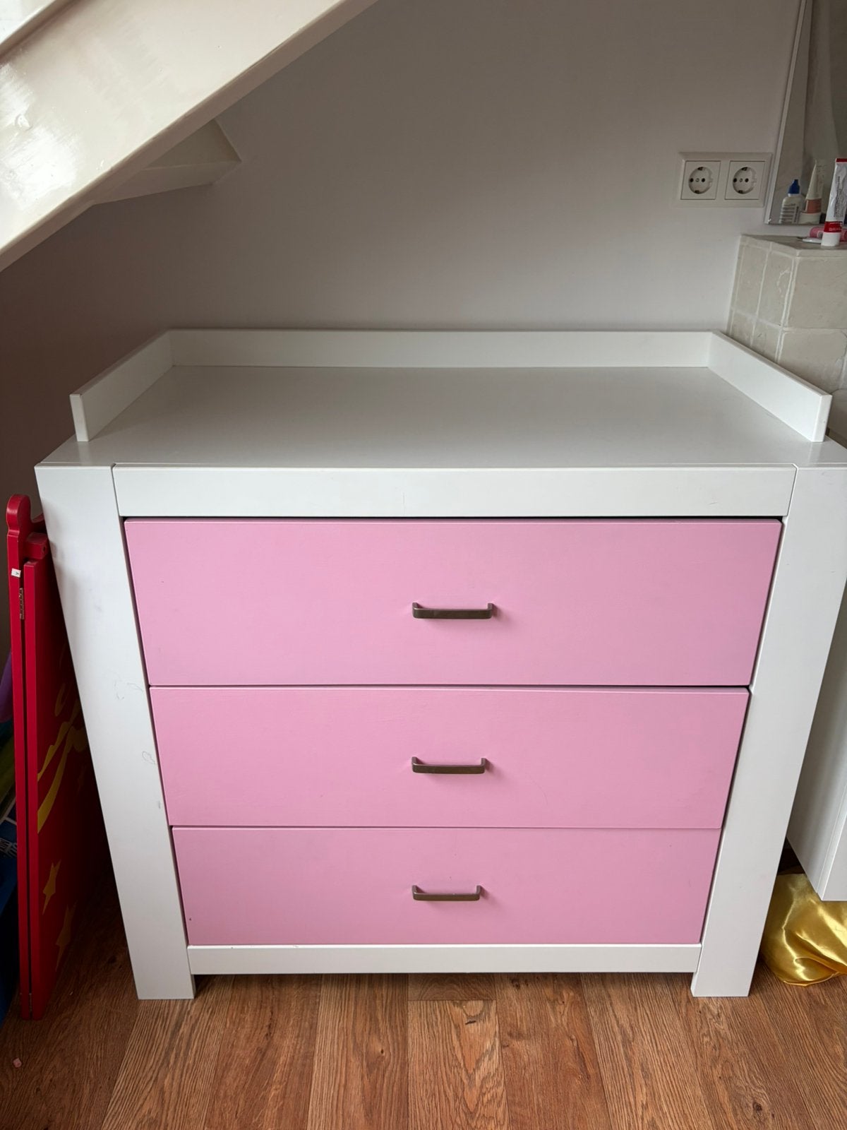 Commode drie laden, Kinderen en Baby's, Ophalen, Gebruikt, 50 tot 70 cm, 75 tot 100 cm