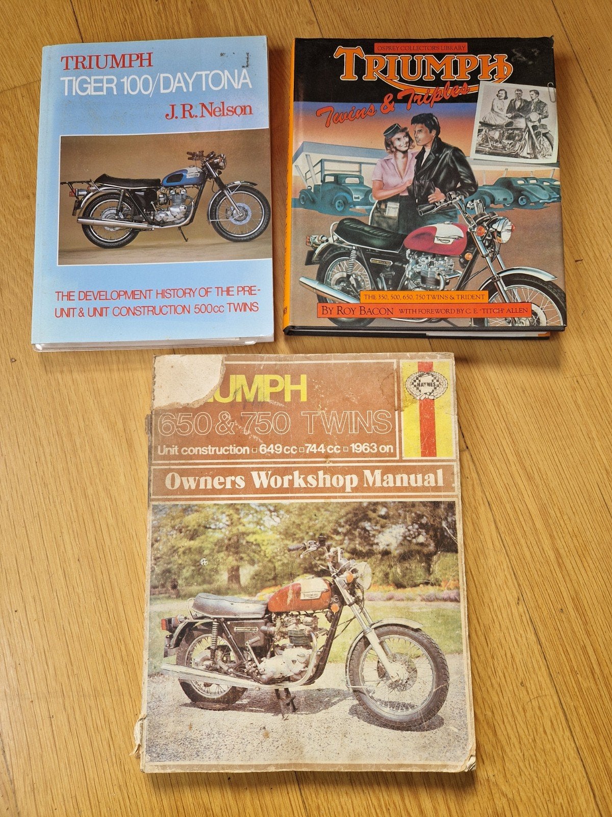 Triumph Tiger, werplaatshandboek en geschiedenis, Ophalen of Verzenden, Gelezen, Haynes, Merk of Model