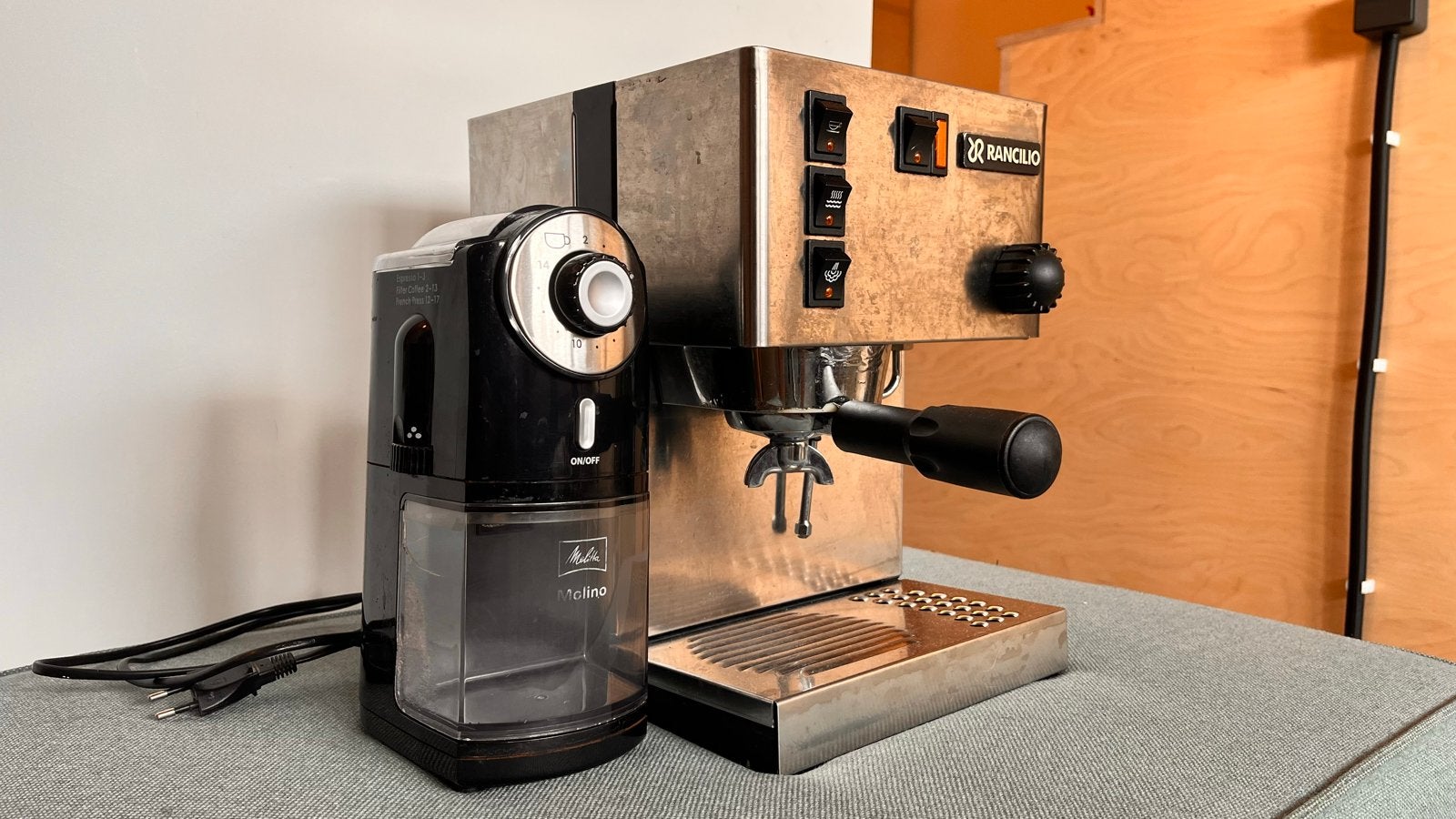 Rancilio Silvia Espressomachine, Gebruikt, Espresso apparaat, Gemalen koffie, 1 kopje