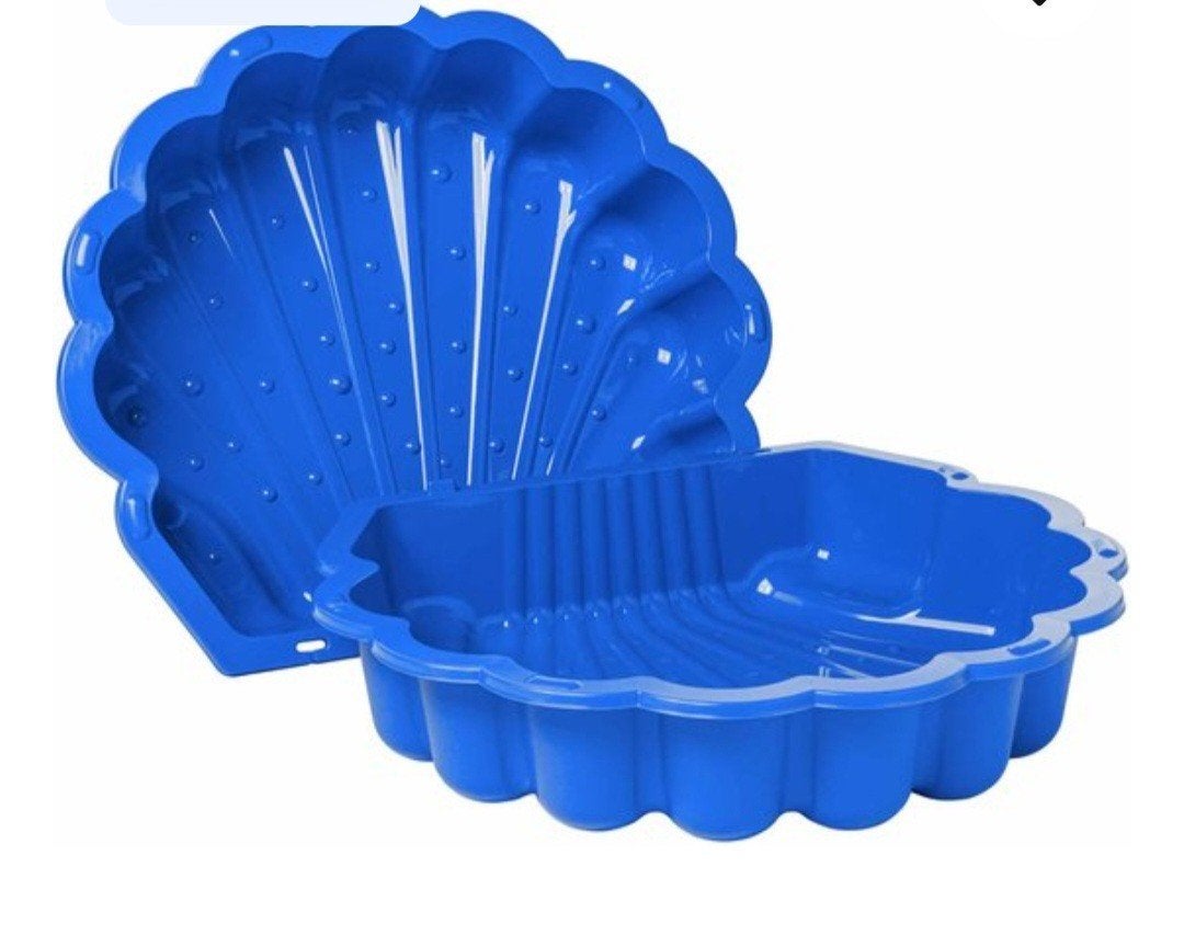 Blauwe Schelp Zandbak / Zwembadje voor Kinderen, Kinderen en Baby's, Speelgoed | Buiten | Zandbakken, Ophalen of Verzenden, Nieuw