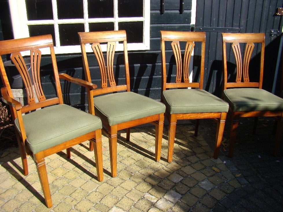 6 eetkamerstoelen gratis op te halen., Ophalen, Hout, Gebruikt, Overige kleuren