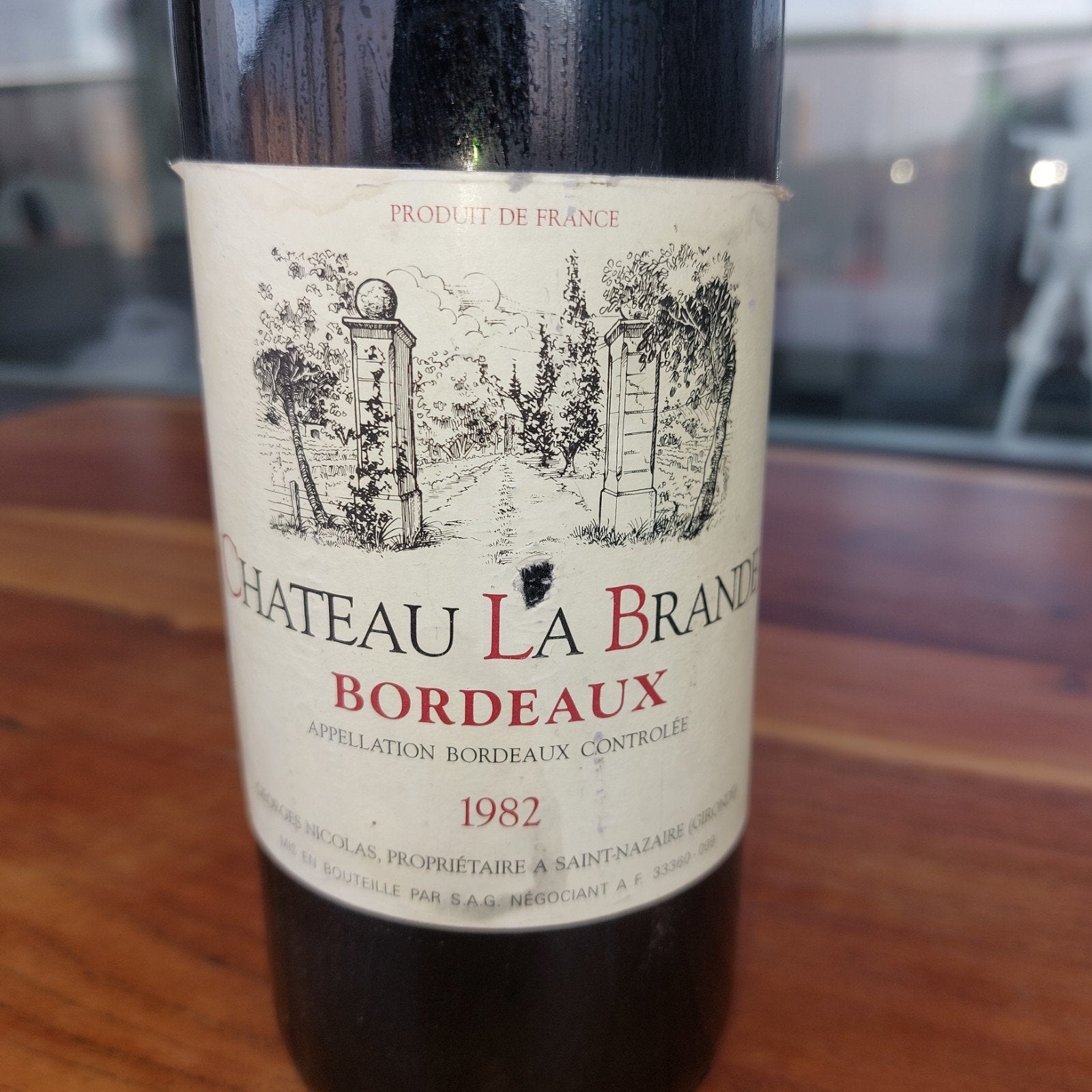 Chateau La Brande 1982, Ophalen of Verzenden, Frankrijk, Rode wijn